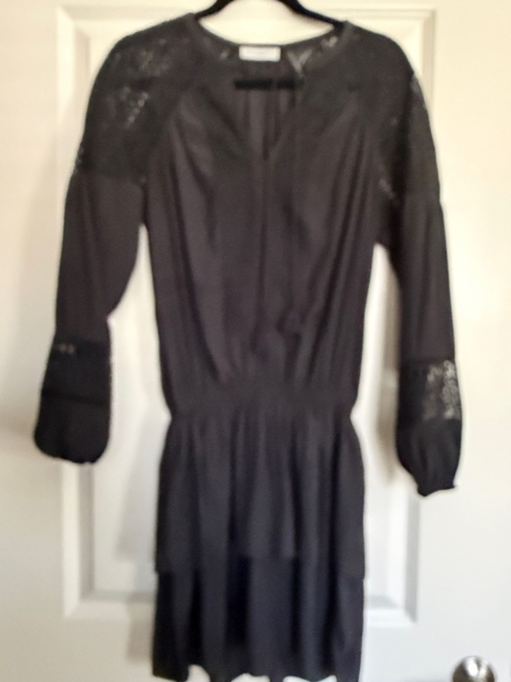 Ramy Brook Winnie Long-Sleeve Lace Panel Dress - Picture 4 of 10